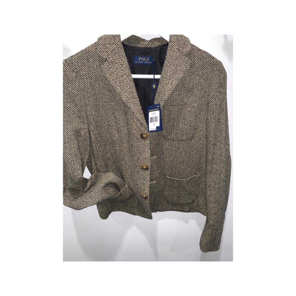 Ralph Lauren Polo Grey Pattern Black blazers